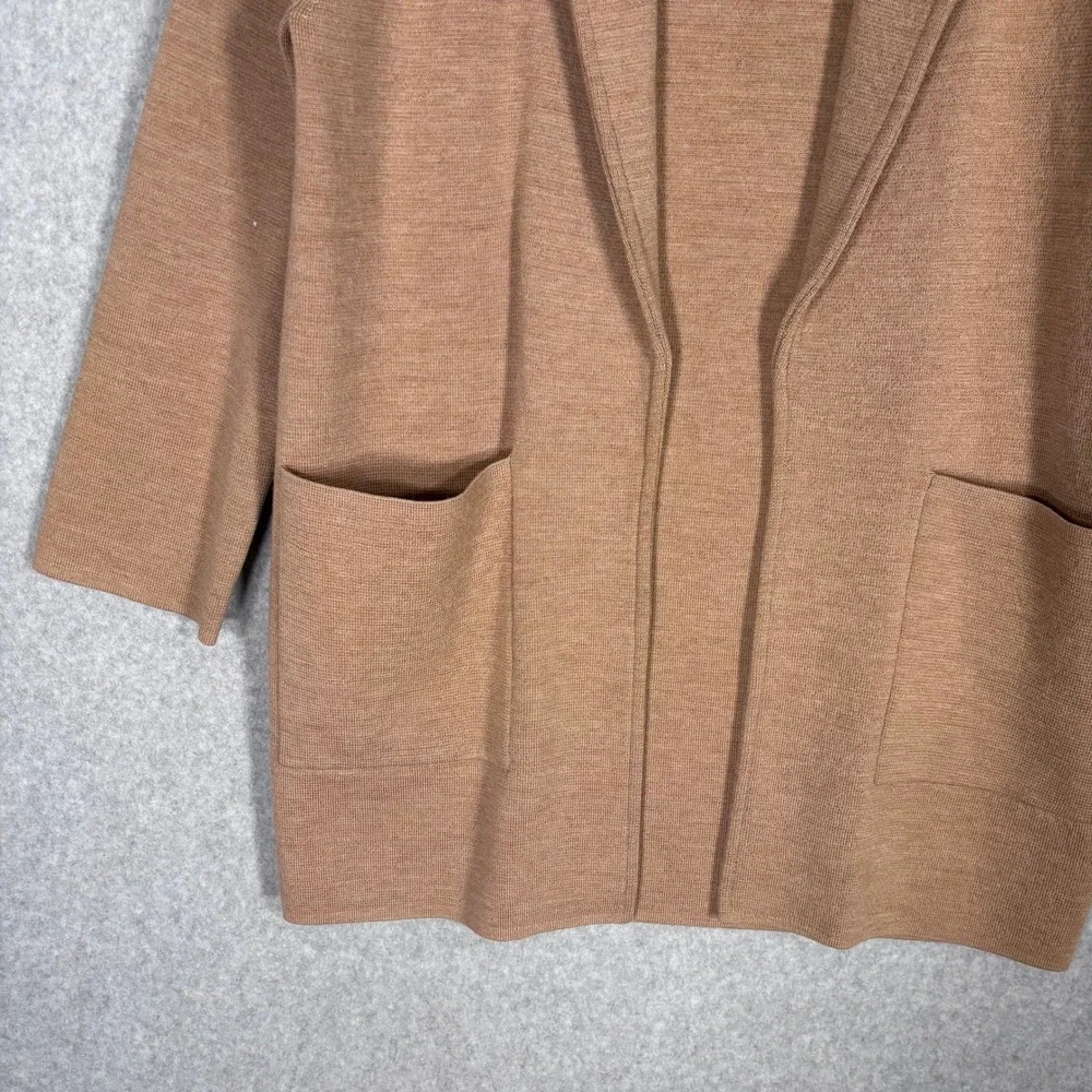 J‎ Crew Sophie Merino Wool Sweater Blazer Small Neutral Minimalist Quiet Luxury